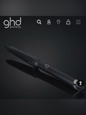 GHD CREATIVE CURL - TAPERED CURLING WAND IN BLACK
